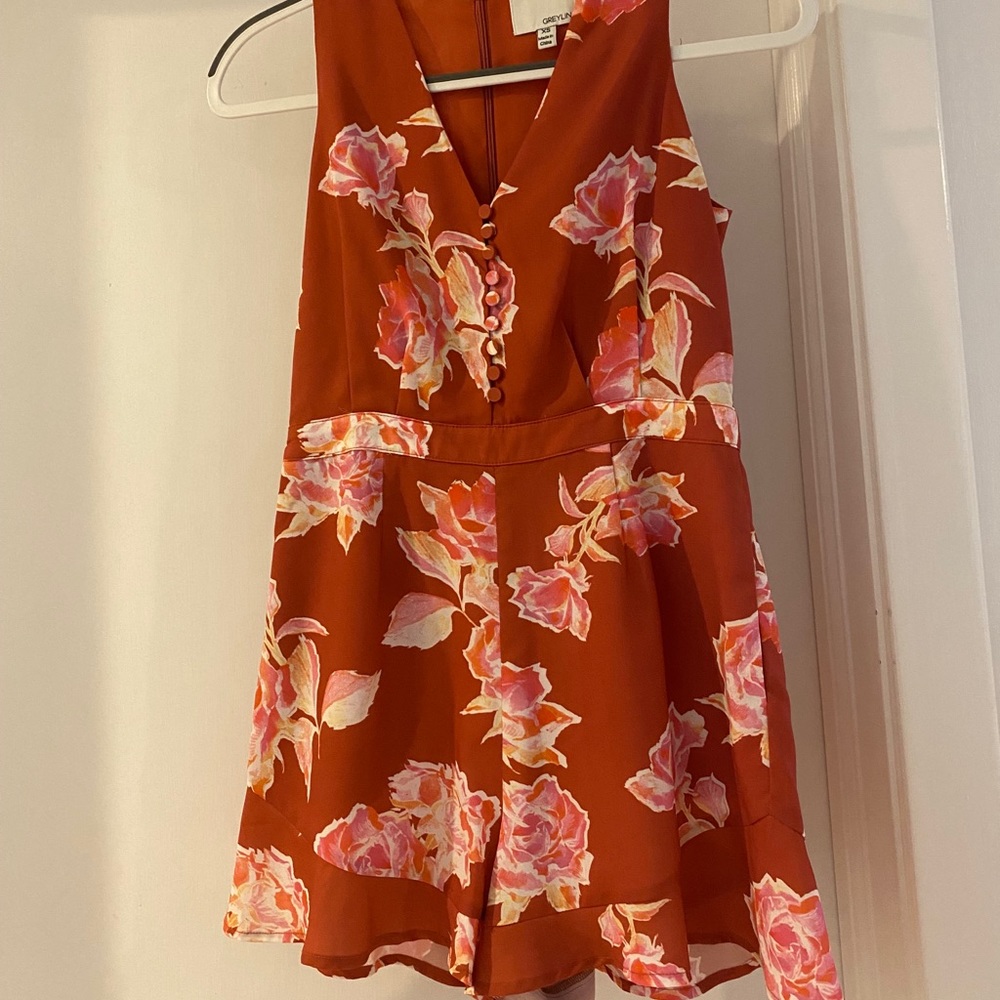 Greylin Floral Romper XS